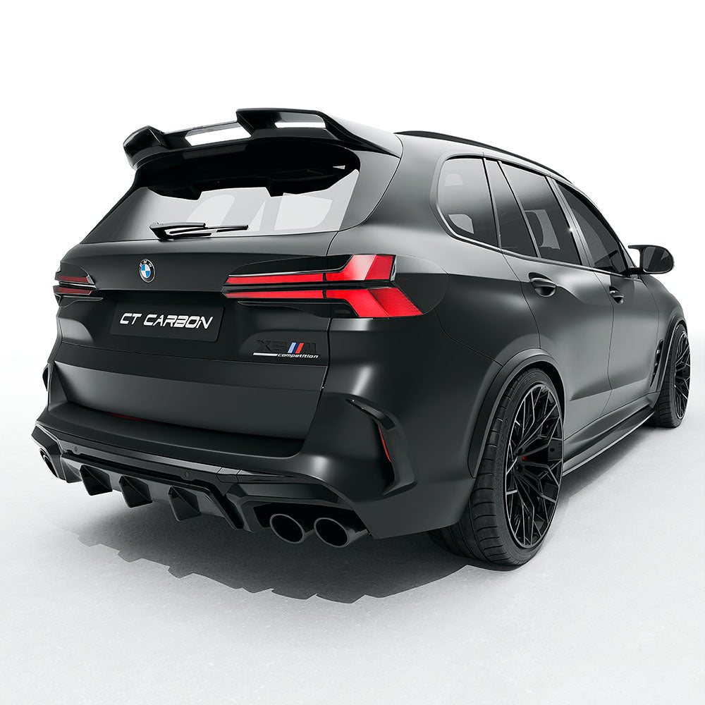 BMW F95 X5M 2023+ (LCI) CARBON FIBRE FULL KIT - CT DESIGN-Kit-CT CARBON-CT Carbon - High-quality carbon fiber and gloss black aerodynamic parts for premium sports and luxury vehicles.