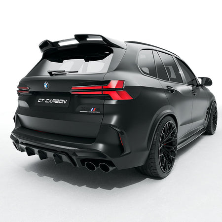 BMW F95 X5M 2023+ (LCI) CARBON FIBRE FULL KIT - CT DESIGN-Kit-CT CARBON-CT Carbon - High-quality carbon fiber and gloss black aerodynamic parts for premium sports and luxury vehicles.
