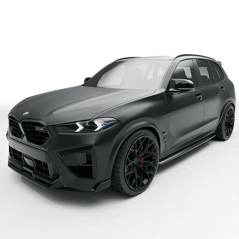 BMW F95 X5M 2023+ (LCI) CARBON FIBRE FULL KIT - CT DESIGN-Kit-CT CARBON-CT Carbon - High-quality carbon fiber and gloss black aerodynamic parts for premium sports and luxury vehicles.
