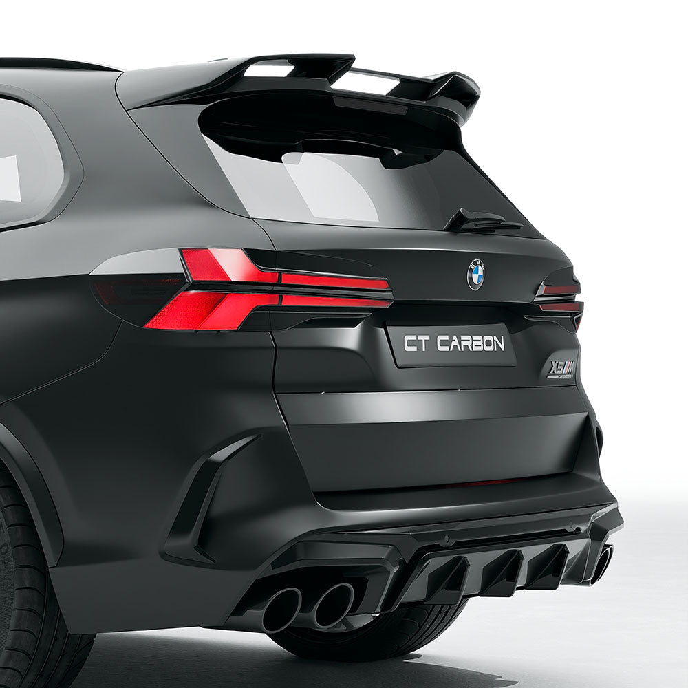BMW F95 X5M 2023+ (LCI) CARBON FIBRE FULL KIT - CT DESIGN-Kit-CT CARBON-CT Carbon - High-quality carbon fiber and gloss black aerodynamic parts for premium sports and luxury vehicles.