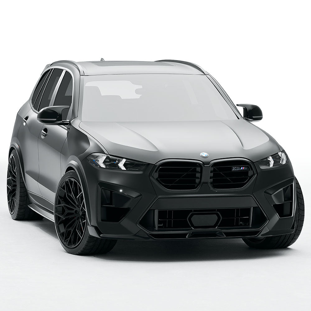 BMW F95 X5M 2023+ (LCI) CARBON FIBRE FULL KIT - CT DESIGN-Kit-CT CARBON-CT Carbon - High-quality carbon fiber and gloss black aerodynamic parts for premium sports and luxury vehicles.