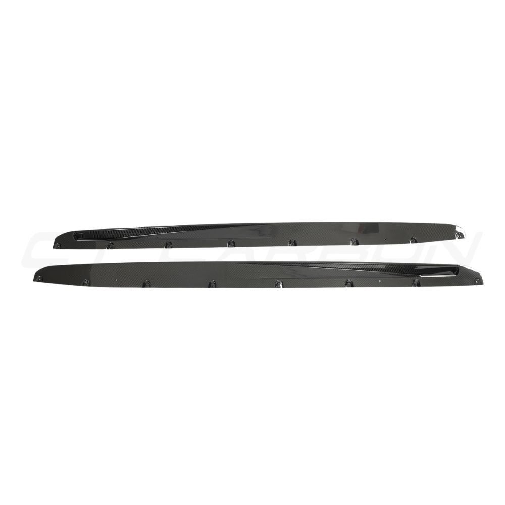 BMW F95 X5M & G05 X5 2018+ CARBON FIBRE SIDE SKIRTS - CT DESIGN-Side Skirts-CT CARBON-CT Carbon - High-quality carbon fiber and gloss black aerodynamic parts for premium sports and luxury vehicles.