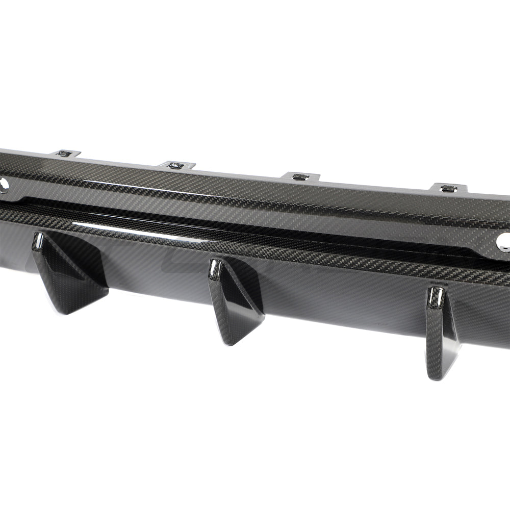 BMW F95 X5M & F96 X6M 2019+ CARBON FIBRE DIFFUSER - CT DESIGN-Diffuser-CT CARBON-CT Carbon - High-quality carbon fiber and gloss black aerodynamic parts for premium sports and luxury vehicles.