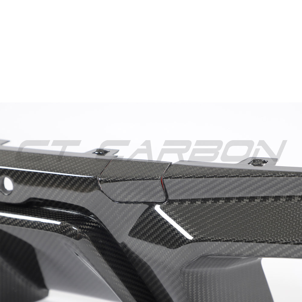 BMW F95 X5M & F96 X6M 2019+ CARBON FIBRE DIFFUSER - CT DESIGN-Diffuser-CT CARBON-CT Carbon - High-quality carbon fiber and gloss black aerodynamic parts for premium sports and luxury vehicles.