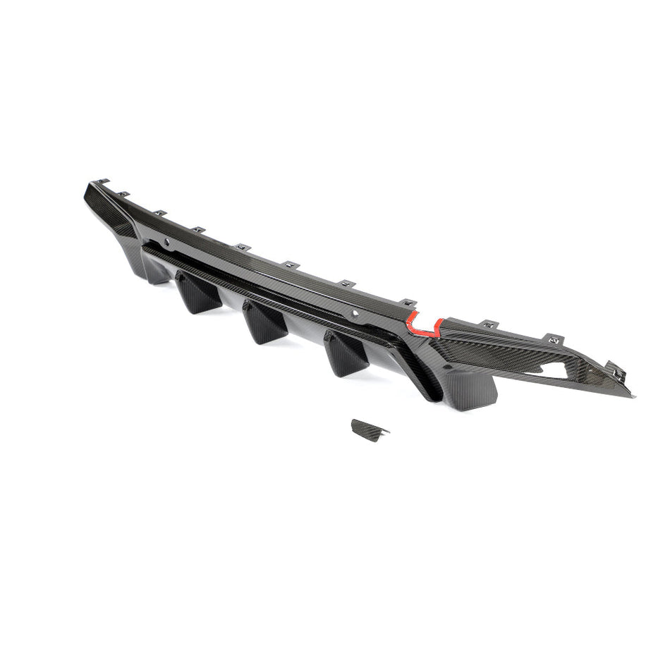 BMW F95 X5M & F96 X6M 2019+ CARBON FIBRE DIFFUSER - CT DESIGN-Diffuser-CT CARBON-CT Carbon - High-quality carbon fiber and gloss black aerodynamic parts for premium sports and luxury vehicles.