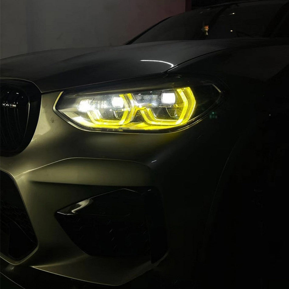 BMW G01 X3 PRE-LCI YELLOW ADAPTIVE DRL MODULE SET (2018-2021)