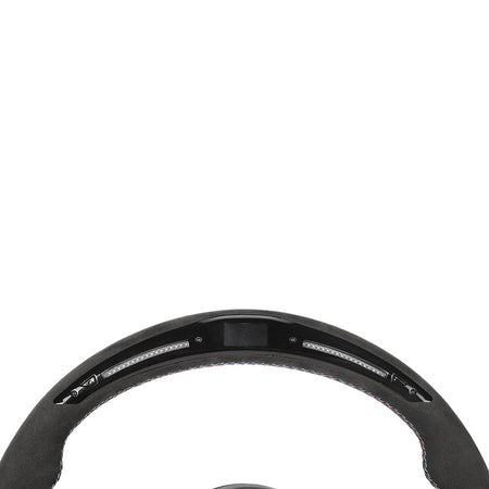 BMW FXX ALCANTARA / LED CUSTOM STEERING WHEEL-Custom Steering Wheels-CT CARBON-CT Carbon - High-quality carbon fiber and gloss black aerodynamic parts for premium sports and luxury vehicles.