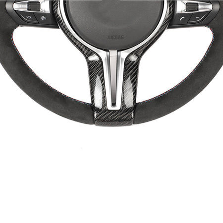 BMW FXX ALCANTARA / LED CUSTOM STEERING WHEEL-Custom Steering Wheels-CT CARBON-CT Carbon - High-quality carbon fiber and gloss black aerodynamic parts for premium sports and luxury vehicles.