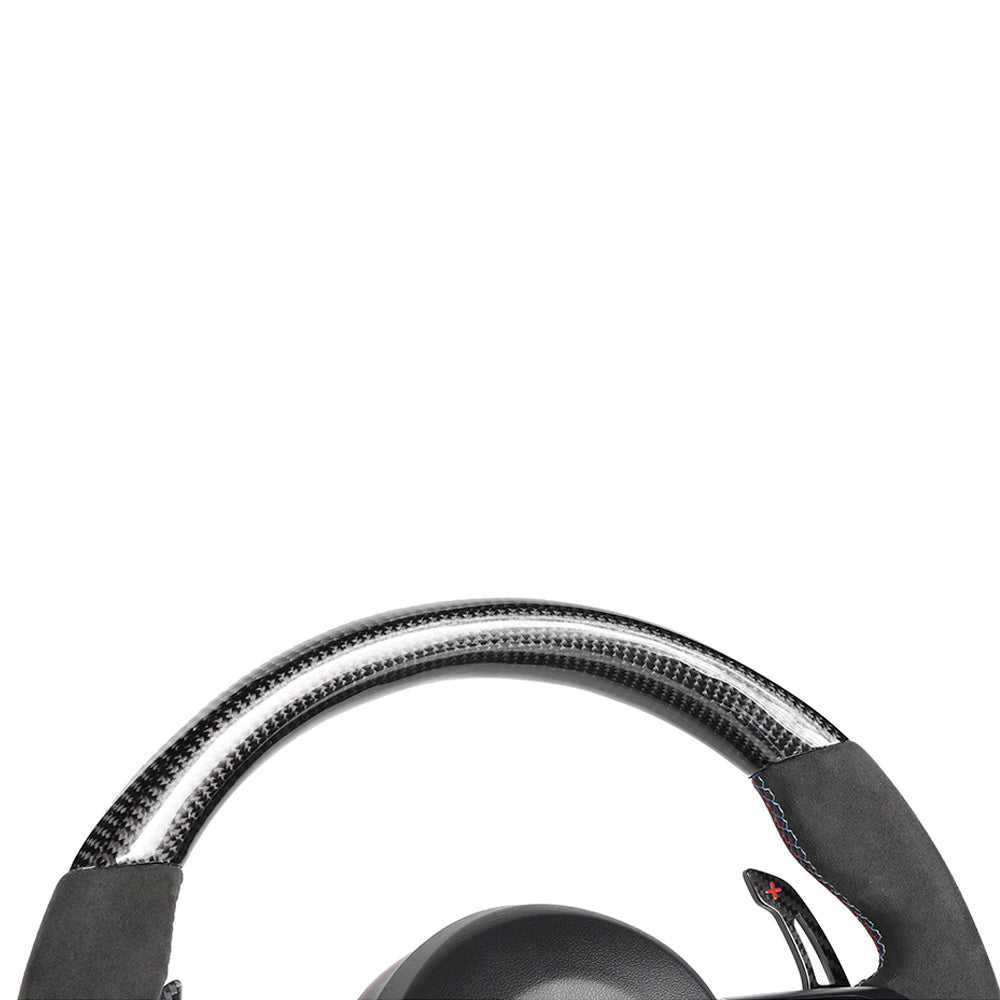 BMW FXX CARBON FIBRE / ALCANTARA CUSTOM STEERING WHEEL-Custom Steering Wheels-CT CARBON-CT Carbon - High-quality carbon fiber and gloss black aerodynamic parts for premium sports and luxury vehicles.
