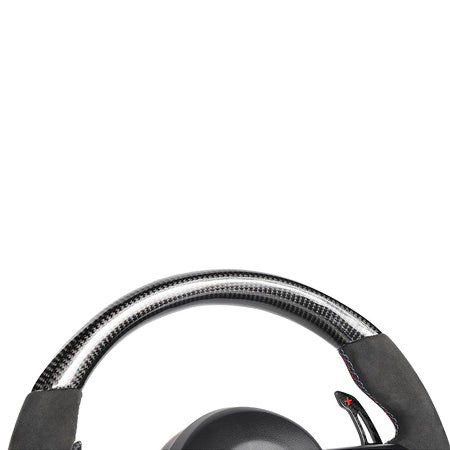BMW FXX CARBON FIBRE / ALCANTARA CUSTOM STEERING WHEEL-Custom Steering Wheels-CT CARBON-CT Carbon - High-quality carbon fiber and gloss black aerodynamic parts for premium sports and luxury vehicles.