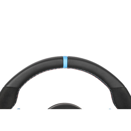 BMW FXX LEATHER / ALCANTARA / FLAT BOTTOM CUSTOM STEERING WHEEL-Custom Steering Wheels-CT CARBON-CT Carbon - High-quality carbon fiber and gloss black aerodynamic parts for premium sports and luxury vehicles.