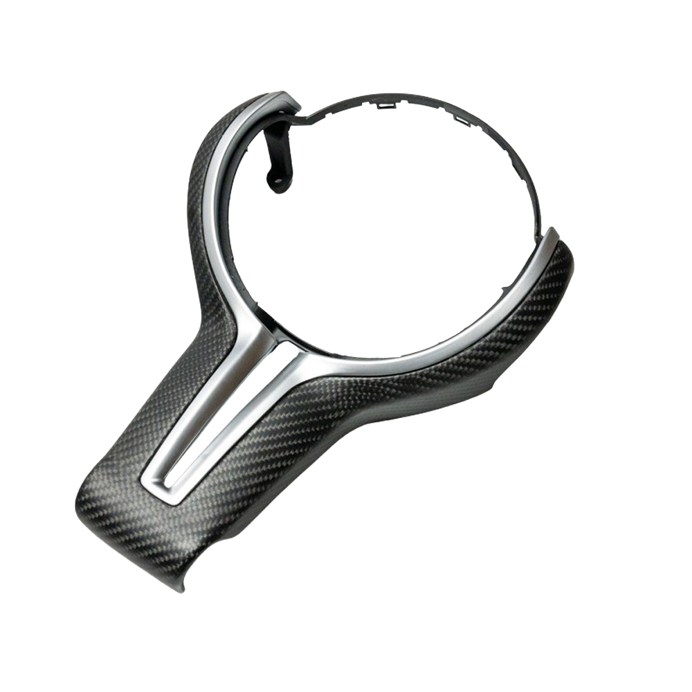 BMW Fxx M CAR MATTE CARBON FIBRE STEERING WHEEL TRIM-Accessories-CT CARBON-CT Carbon - High-quality carbon fiber and gloss black aerodynamic parts for premium sports and luxury vehicles.