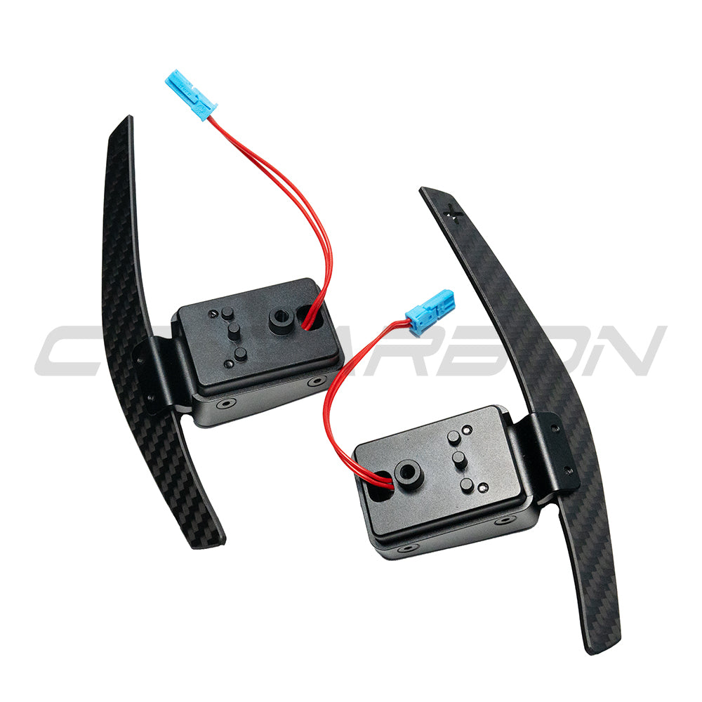 BMW Fxx MATTE CARBON FIBRE MAGNETIC SHIFTER PADDLES-Accessories-CT CARBON-CT Carbon - High-quality carbon fiber and gloss black aerodynamic parts for premium sports and luxury vehicles.