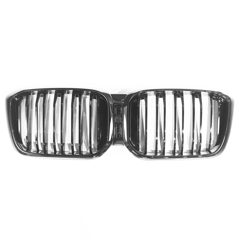 BLAK BY CT GRILLE BMW G02 X4 & G01 X3 LCI DOUBLE SLAT BLACK GRILLE - BLAK BY CT CARBON