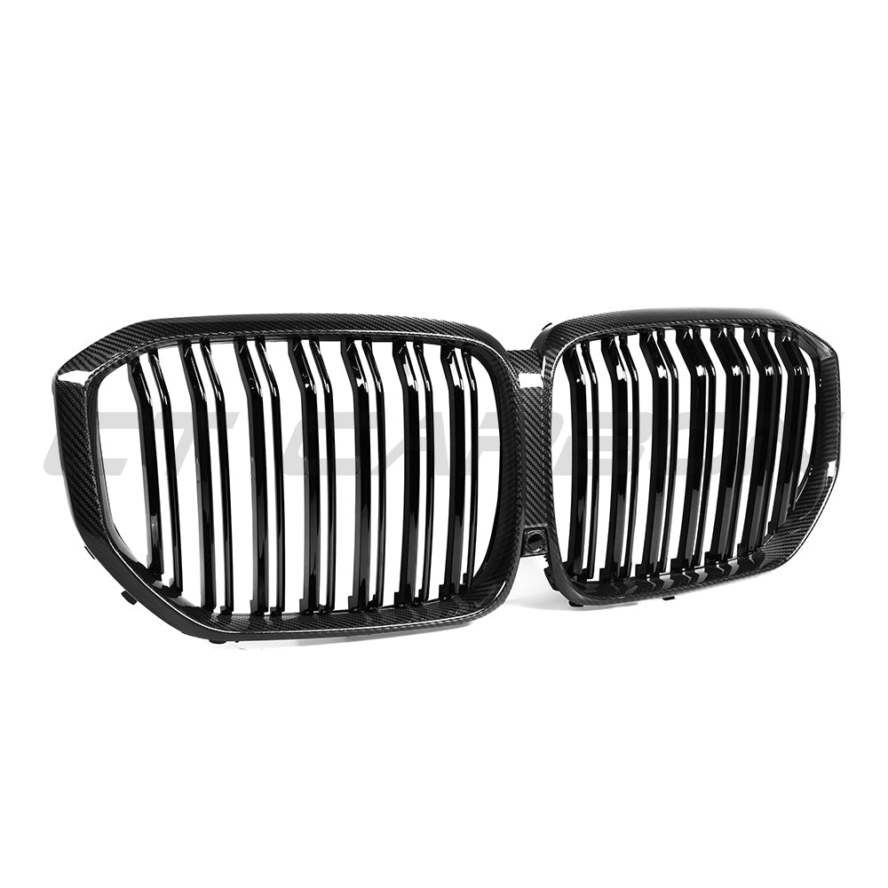 BMW G05 X5 F95 X5M 2019-2022 (PRE-LCI) CARBON FIBRE GRILLE-Grille-CT CARBON-CT Carbon - High-quality carbon fiber and gloss black aerodynamic parts for premium sports and luxury vehicles.