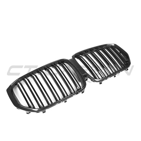 BMW G05 X5 F95 X5M 2019-2022 (PRE-LCI) CARBON FIBRE GRILLE-Grille-CT CARBON-CT Carbon - High-quality carbon fiber and gloss black aerodynamic parts for premium sports and luxury vehicles.