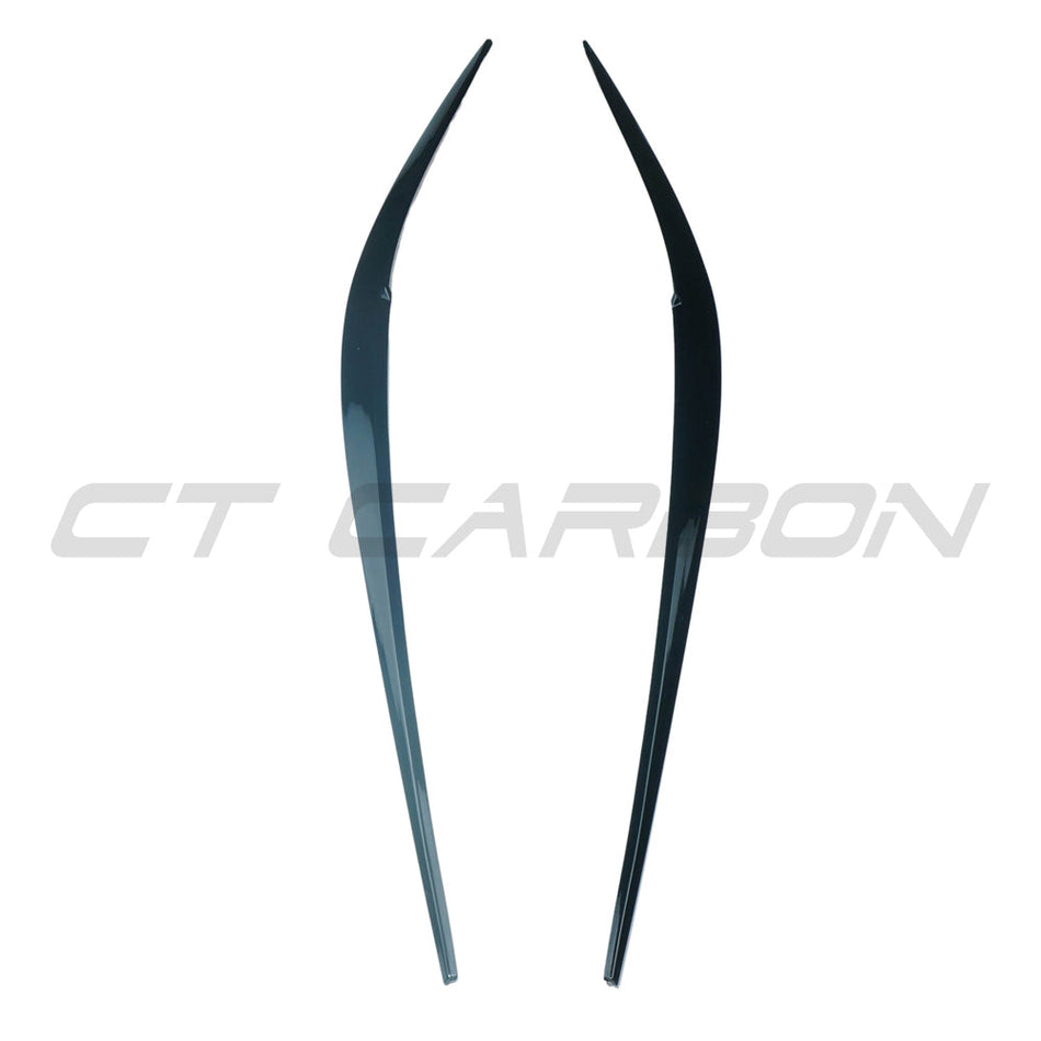 BMW G20 3 SERIES GLOSS BLACK HEADLIGHT EYEBROWS/EYELIDS (2018-2022)