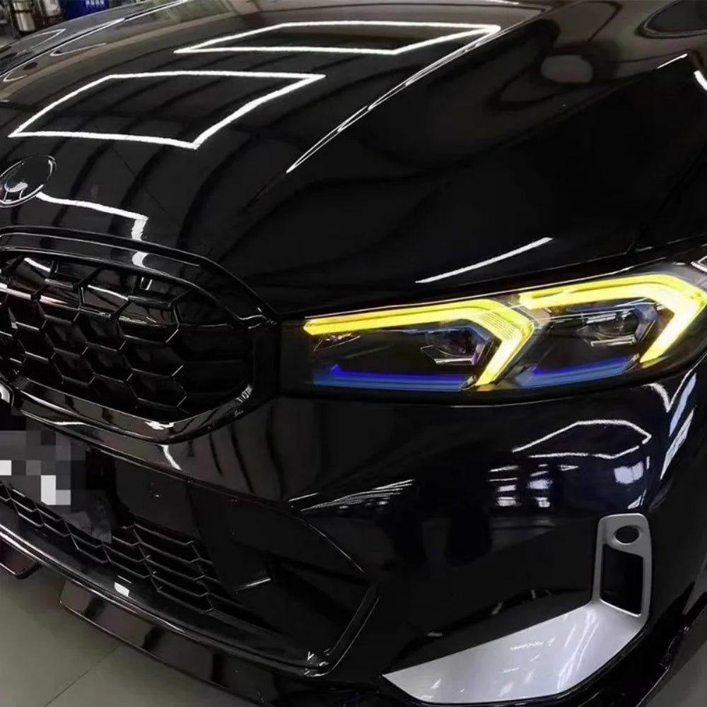 BMW G20/G21 3 SERIES LCI YELLOW ADAPTIVE DRL MODULE SET (2023-2024)-Accessories-CT CARBON-CT Carbon - High-quality carbon fiber and gloss black aerodynamic parts for premium sports and luxury vehicles.