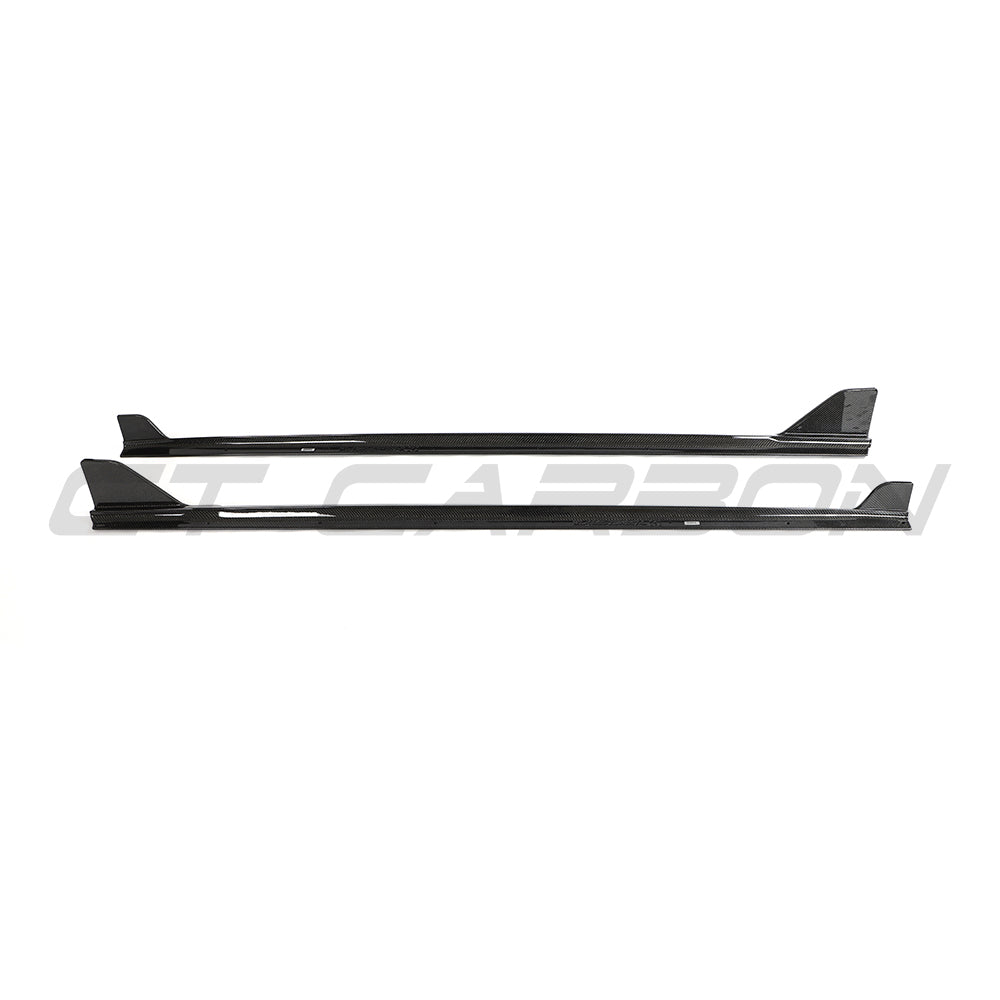 BMW G42 2 SERIES CARBON FIBRE FULL LENGTH SIDE SKIRTS-Side Skirts-CT CARBON-CT Carbon - High-quality carbon fiber and gloss black aerodynamic parts for premium sports and luxury vehicles.