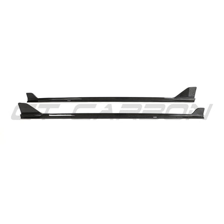 BMW G42 2 SERIES CARBON FIBRE FULL LENGTH SIDE SKIRTS-Side Skirts-CT CARBON-CT Carbon - High-quality carbon fiber and gloss black aerodynamic parts for premium sports and luxury vehicles.