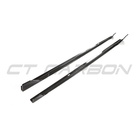 BMW G42 2 SERIES CARBON FIBRE FULL LENGTH SIDE SKIRTS-Side Skirts-CT CARBON-CT Carbon - High-quality carbon fiber and gloss black aerodynamic parts for premium sports and luxury vehicles.