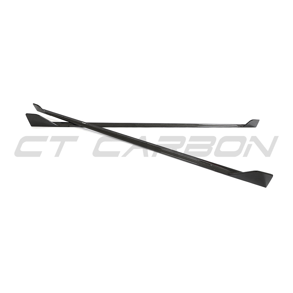 BMW G42 2 SERIES CARBON FIBRE FULL LENGTH SIDE SKIRTS-Side Skirts-CT CARBON-CT Carbon - High-quality carbon fiber and gloss black aerodynamic parts for premium sports and luxury vehicles.