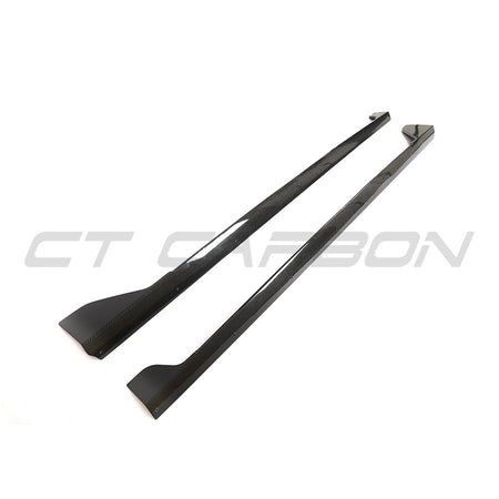BMW G42 2 SERIES CARBON FIBRE FULL LENGTH SIDE SKIRTS-Side Skirts-CT CARBON-CT Carbon - High-quality carbon fiber and gloss black aerodynamic parts for premium sports and luxury vehicles.