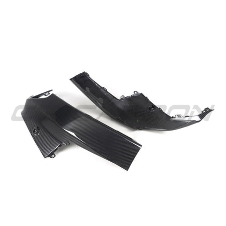BMW G42 2 SERIES CARBON FIBRE REAR BUMPER CORNERS-Accessories-CT CARBON-CT Carbon - High-quality carbon fiber and gloss black aerodynamic parts for premium sports and luxury vehicles.