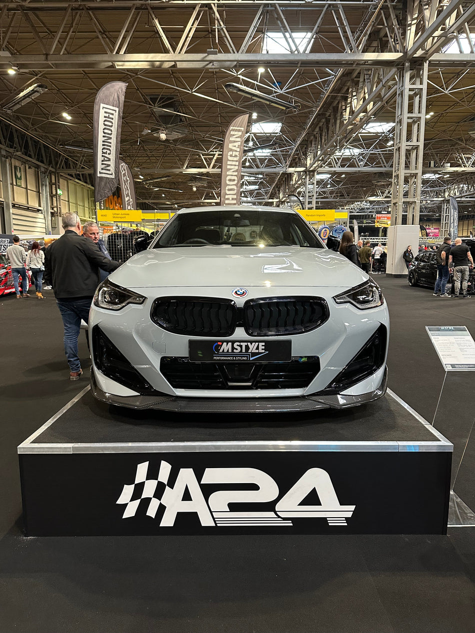 BMW G42 2 SERIES CARBON FIBRE SPLITTER - CT DESIGN-Splitter-CT CARBON-CT Carbon - High-quality carbon fiber and gloss black aerodynamic parts for premium sports and luxury vehicles.