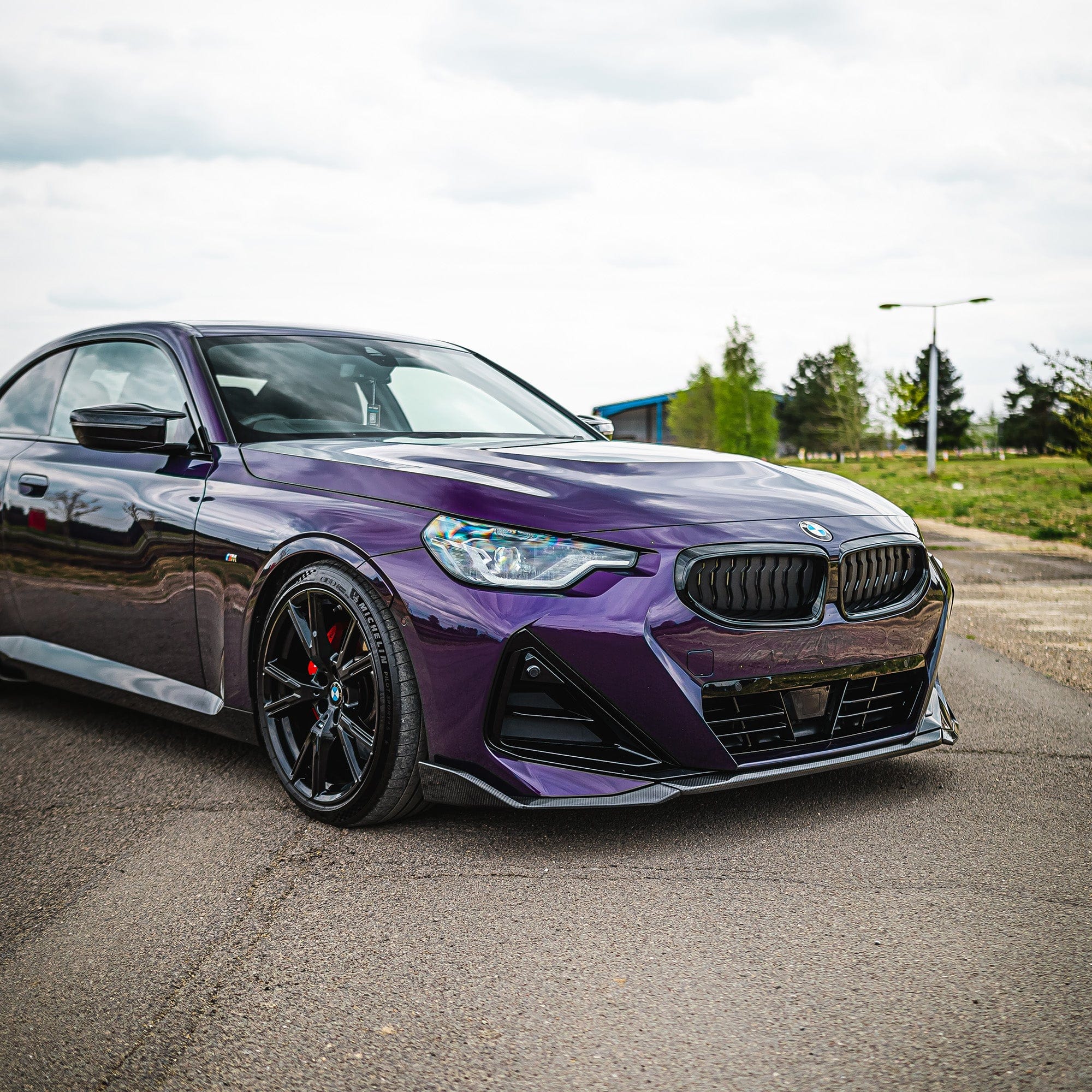 CT CARBON Side Skirts BMW G42 2 SERIES CARBON FIBRE SPLITTER - MP STYLE