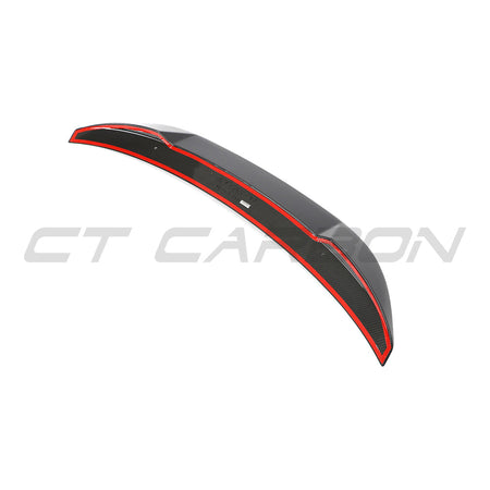 BMW G80 M3 & G20 3 SERIES CARBON FIBRE SPOILER - CT DESIGN V2-Spoiler-CT CARBON-CT Carbon - High-quality carbon fiber and gloss black aerodynamic parts for premium sports and luxury vehicles.