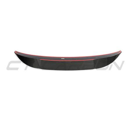 BMW G80 M3 & G20 3 SERIES CARBON FIBRE SPOILER - CT DESIGN V2-Spoiler-CT CARBON-CT Carbon - High-quality carbon fiber and gloss black aerodynamic parts for premium sports and luxury vehicles.