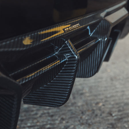 BMW G87 M2 CARBON FIBRE DIFFUSER - CT DESIGN-Diffuser-CT CARBON-CT Carbon - High-quality carbon fiber and gloss black aerodynamic parts for premium sports and luxury vehicles.