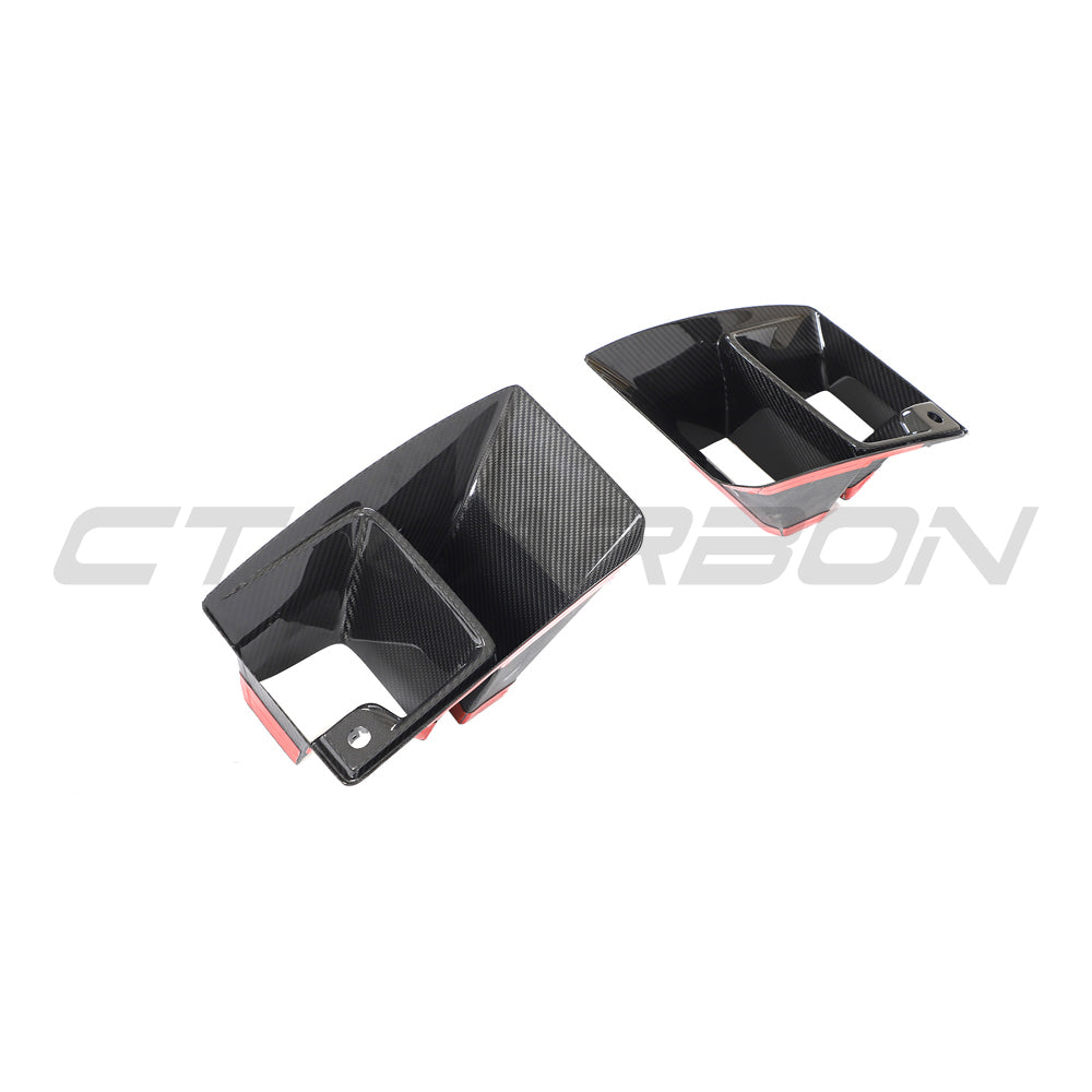 BMW G87 M2 CARBON FIBRE DUCTS - CT DESIGN-Accessories-CT CARBON-CT Carbon - High-quality carbon fiber and gloss black aerodynamic parts for premium sports and luxury vehicles.