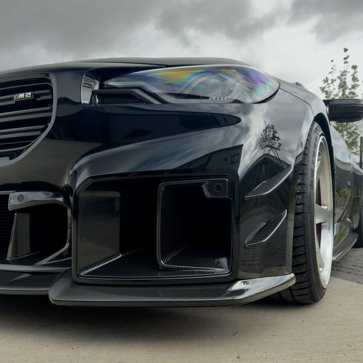 BMW G87 M2 CARBON FIBRE DUCTS - CT DESIGN-Accessories-CT CARBON-CT Carbon - High-quality carbon fiber and gloss black aerodynamic parts for premium sports and luxury vehicles.