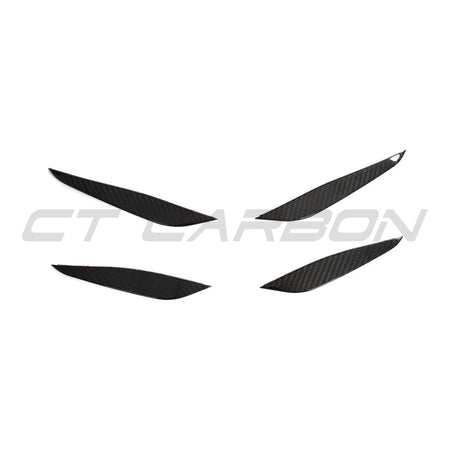 BMW G87 M2 CARBON FIBRE FRONT BUMPER CANARDS-Accessories-CT CARBON-CT Carbon - High-quality carbon fiber and gloss black aerodynamic parts for premium sports and luxury vehicles.
