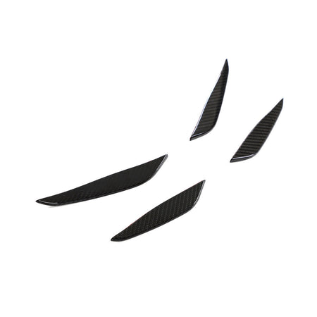 BMW G87 M2 CARBON FIBRE FRONT BUMPER CANARDS-Accessories-CT CARBON-CT Carbon - High-quality carbon fiber and gloss black aerodynamic parts for premium sports and luxury vehicles.