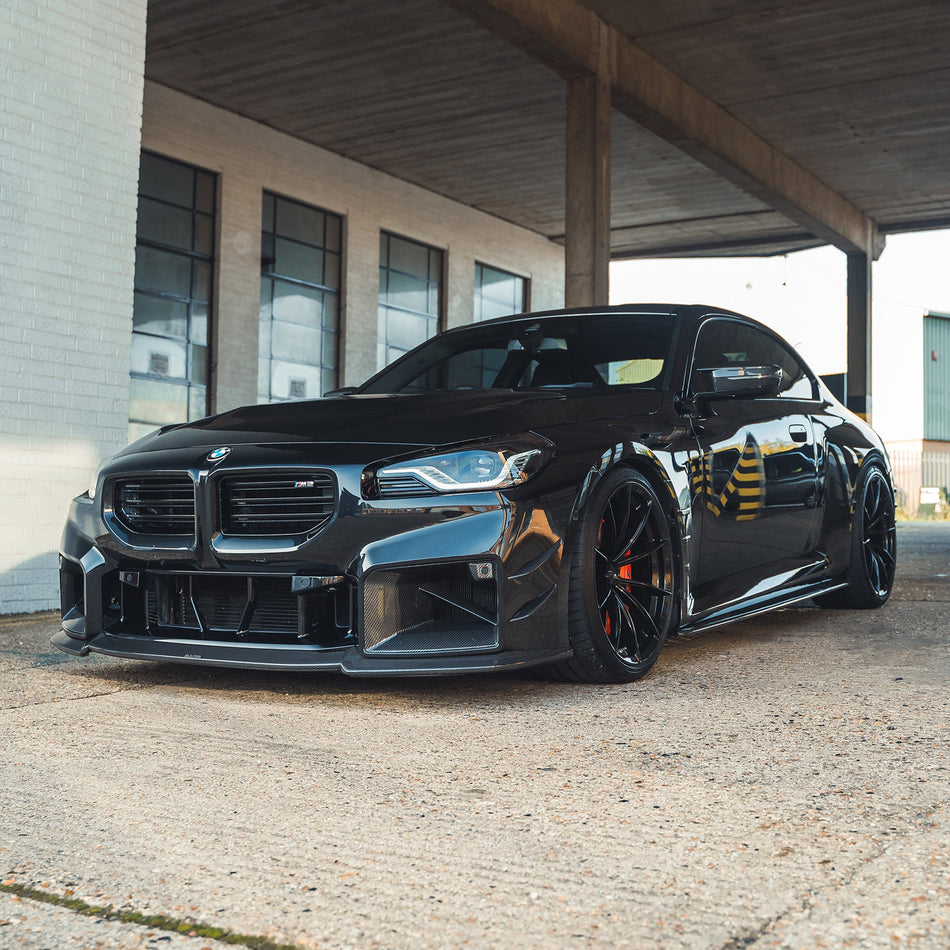 BMW G87 M2 CARBON FIBRE FRONT DUCTS-Accessories-CT CARBON-CT Carbon - High-quality carbon fiber and gloss black aerodynamic parts for premium sports and luxury vehicles.