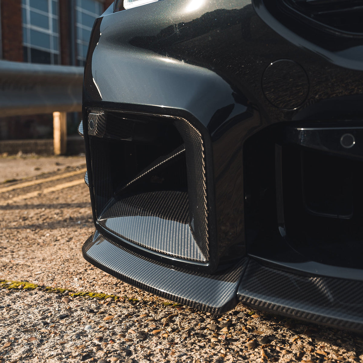 BMW G87 M2 CARBON FIBRE FRONT DUCTS-Accessories-CT CARBON-CT Carbon - High-quality carbon fiber and gloss black aerodynamic parts for premium sports and luxury vehicles.
