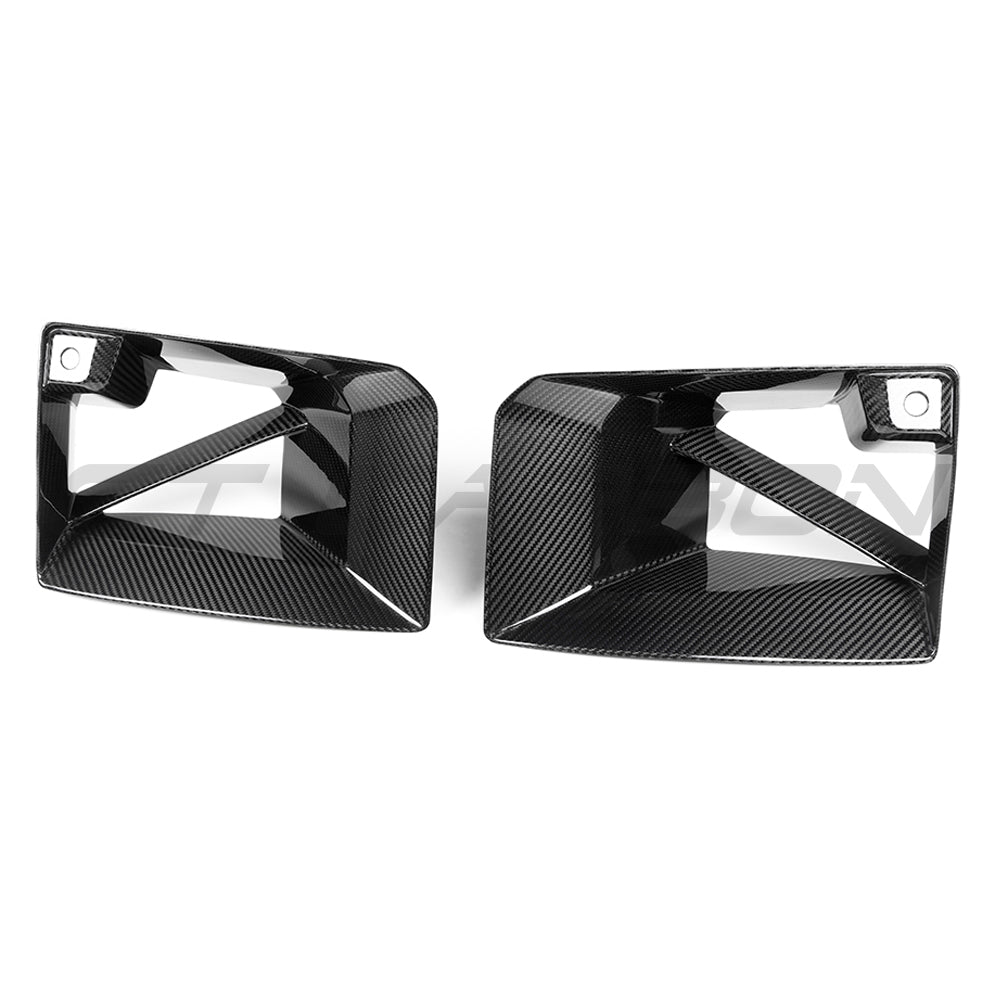 BMW G87 M2 CARBON FIBRE FRONT DUCTS-Accessories-CT CARBON-CT Carbon - High-quality carbon fiber and gloss black aerodynamic parts for premium sports and luxury vehicles.