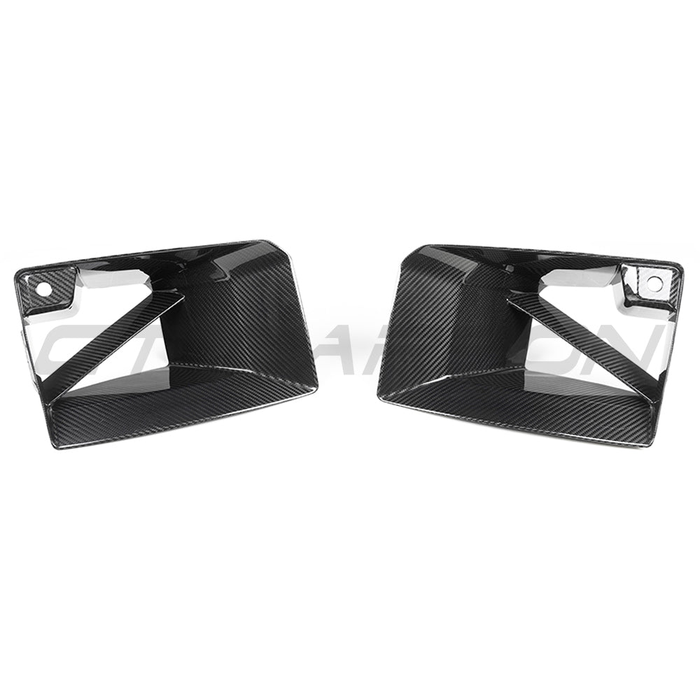 BMW G87 M2 CARBON FIBRE FRONT DUCTS-Accessories-CT CARBON-CT Carbon - High-quality carbon fiber and gloss black aerodynamic parts for premium sports and luxury vehicles.