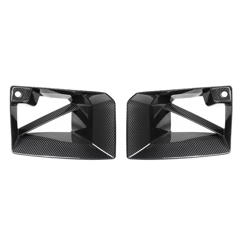 BMW G87 M2 CARBON FIBRE FRONT DUCTS-Accessories-CT CARBON-CT Carbon - High-quality carbon fiber and gloss black aerodynamic parts for premium sports and luxury vehicles.