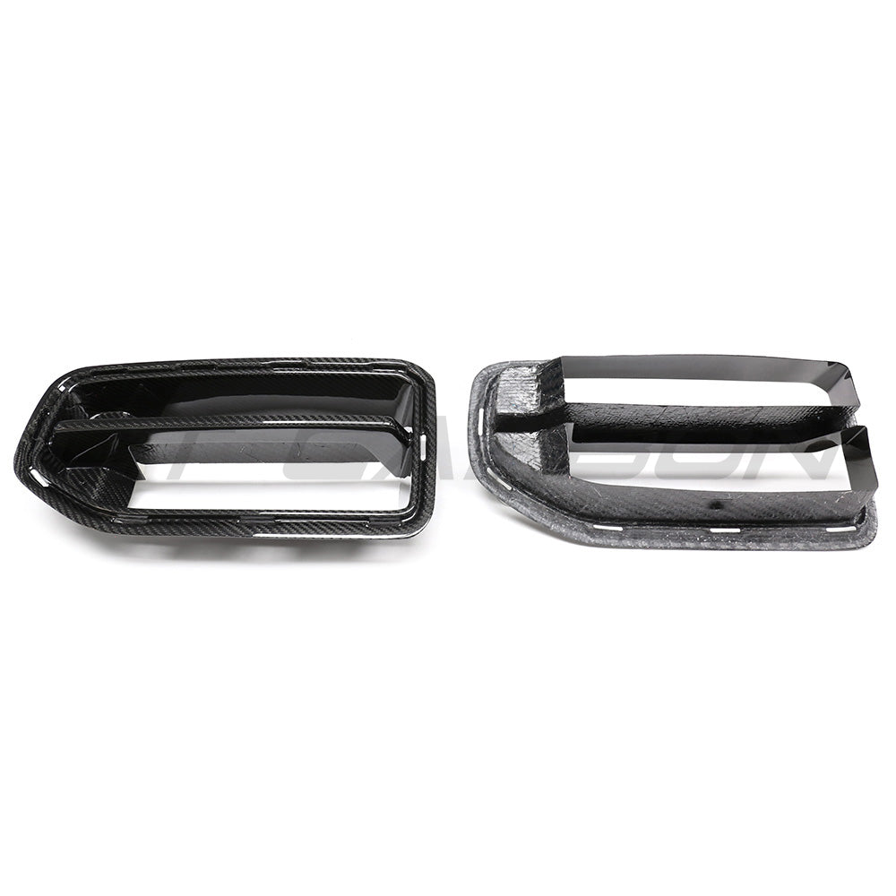 BMW G87 M2 CARBON FIBRE FRONT GRILLE-Accessories-CT CARBON-CT Carbon - High-quality carbon fiber and gloss black aerodynamic parts for premium sports and luxury vehicles.