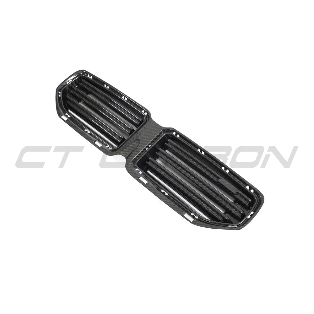 BMW G87 M2 CARBON FIBRE FRONT GRILLE - CT DESIGN-Accessories-CT CARBON-CT Carbon - High-quality carbon fiber and gloss black aerodynamic parts for premium sports and luxury vehicles.
