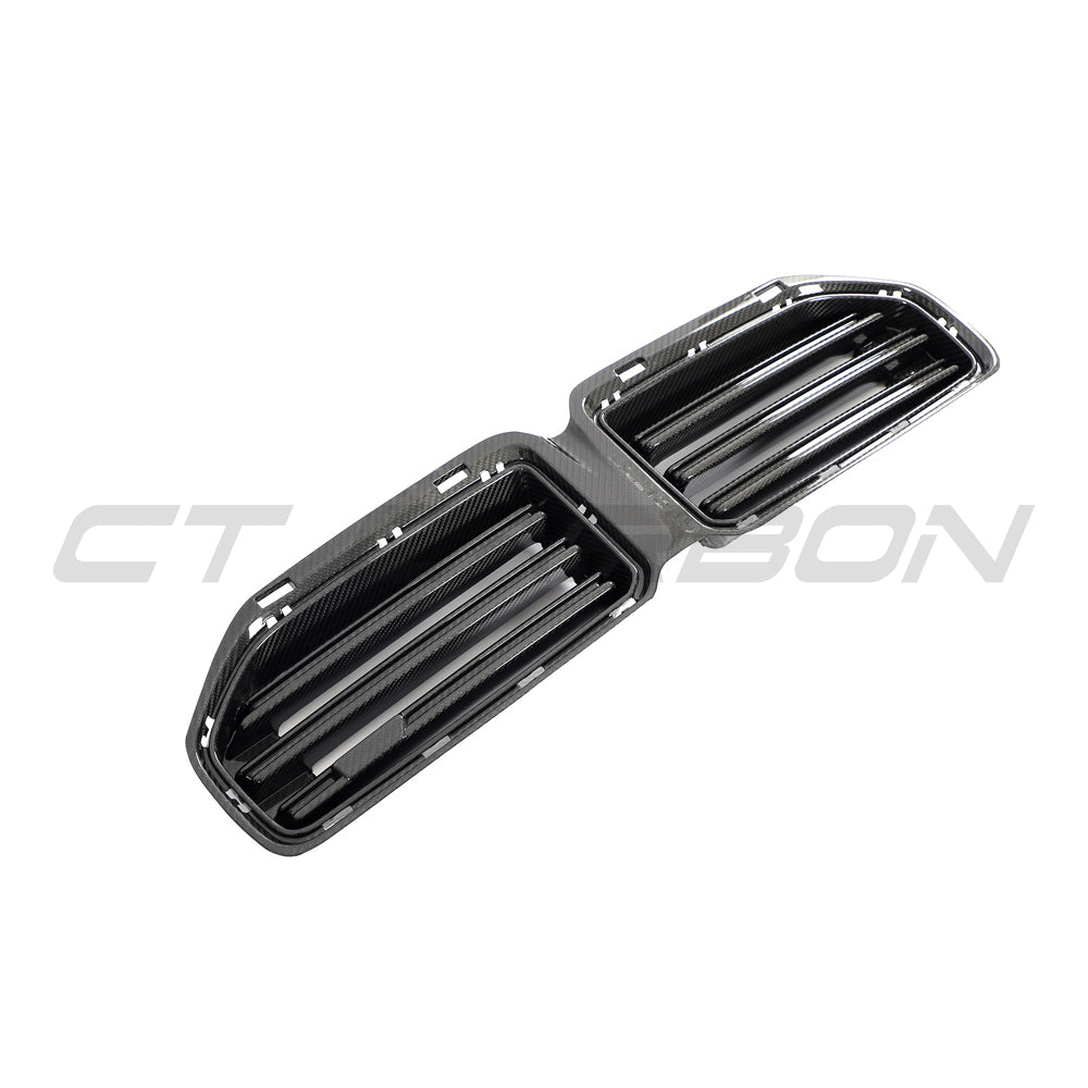 BMW G87 M2 CARBON FIBRE FRONT GRILLE - CT DESIGN-Accessories-CT CARBON-CT Carbon - High-quality carbon fiber and gloss black aerodynamic parts for premium sports and luxury vehicles.