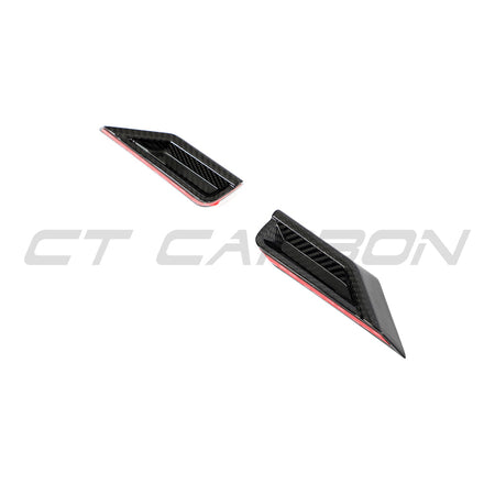 BMW G87 M2 CARBON FIBRE FRONT HEAD LIGHT ADD ON - CT DESIGN-Accessories-CT CARBON-CT Carbon - High-quality carbon fiber and gloss black aerodynamic parts for premium sports and luxury vehicles.