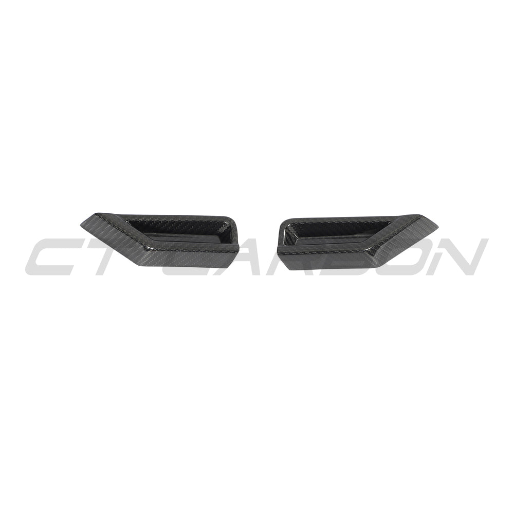 BMW G87 M2 CARBON FIBRE FRONT HEAD LIGHT ADD ON - CT DESIGN-Accessories-CT CARBON-CT Carbon - High-quality carbon fiber and gloss black aerodynamic parts for premium sports and luxury vehicles.