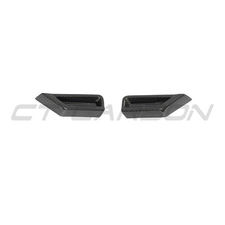 BMW G87 M2 CARBON FIBRE FRONT HEAD LIGHT ADD ON - CT DESIGN-Accessories-CT CARBON-CT Carbon - High-quality carbon fiber and gloss black aerodynamic parts for premium sports and luxury vehicles.