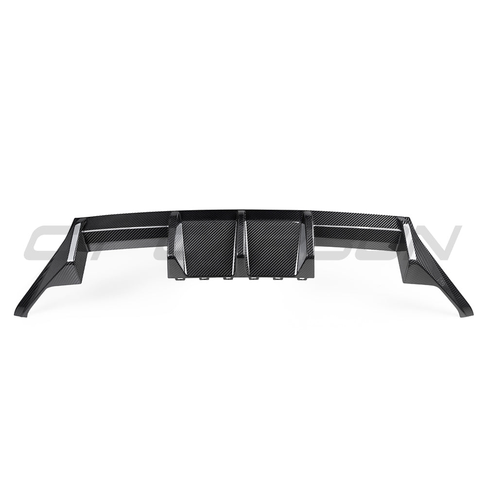 BMW G87 M2 CARBON FIBRE REAR DIFFUSER- MP STYLE-Diffuser-CT CARBON-CT Carbon - High-quality carbon fiber and gloss black aerodynamic parts for premium sports and luxury vehicles.