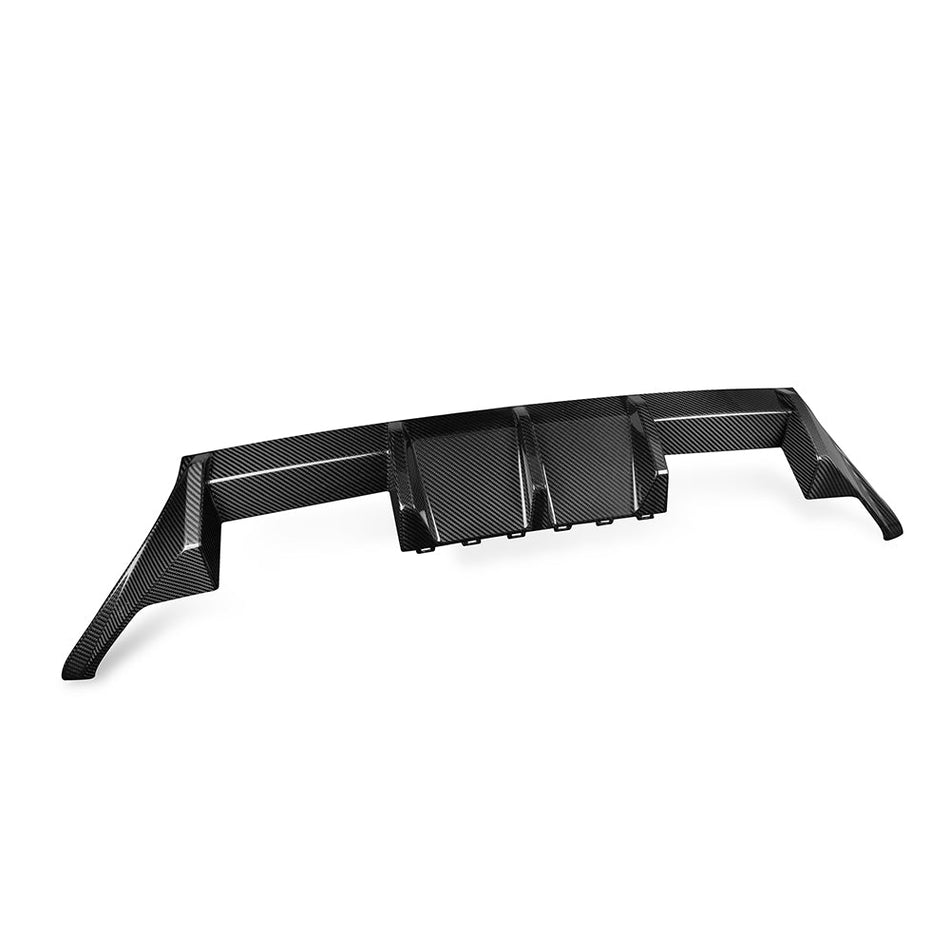 BMW G87 M2 CARBON FIBRE REAR DIFFUSER- MP STYLE-Diffuser-CT CARBON-CT Carbon - High-quality carbon fiber and gloss black aerodynamic parts for premium sports and luxury vehicles.